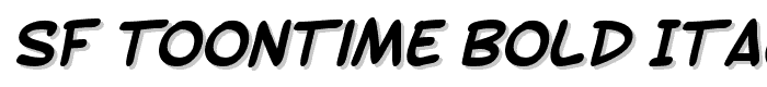 SF Toontime Bold Italic font